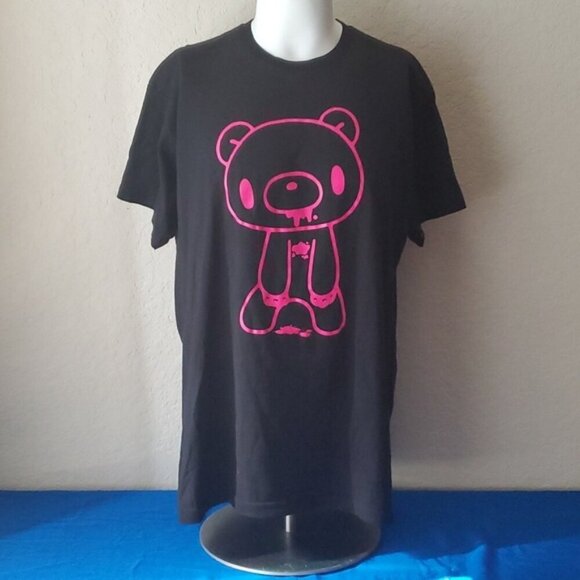 Hot Topic Gloomy Bear Mens T-Shirt - Hot Pink Bloody Bear Outline XL - Picture 1 of 6